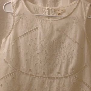 White embroidered top